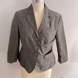 Paul Smith Blue Women’s Plaid Blazer- Size 44 (US Size 8)